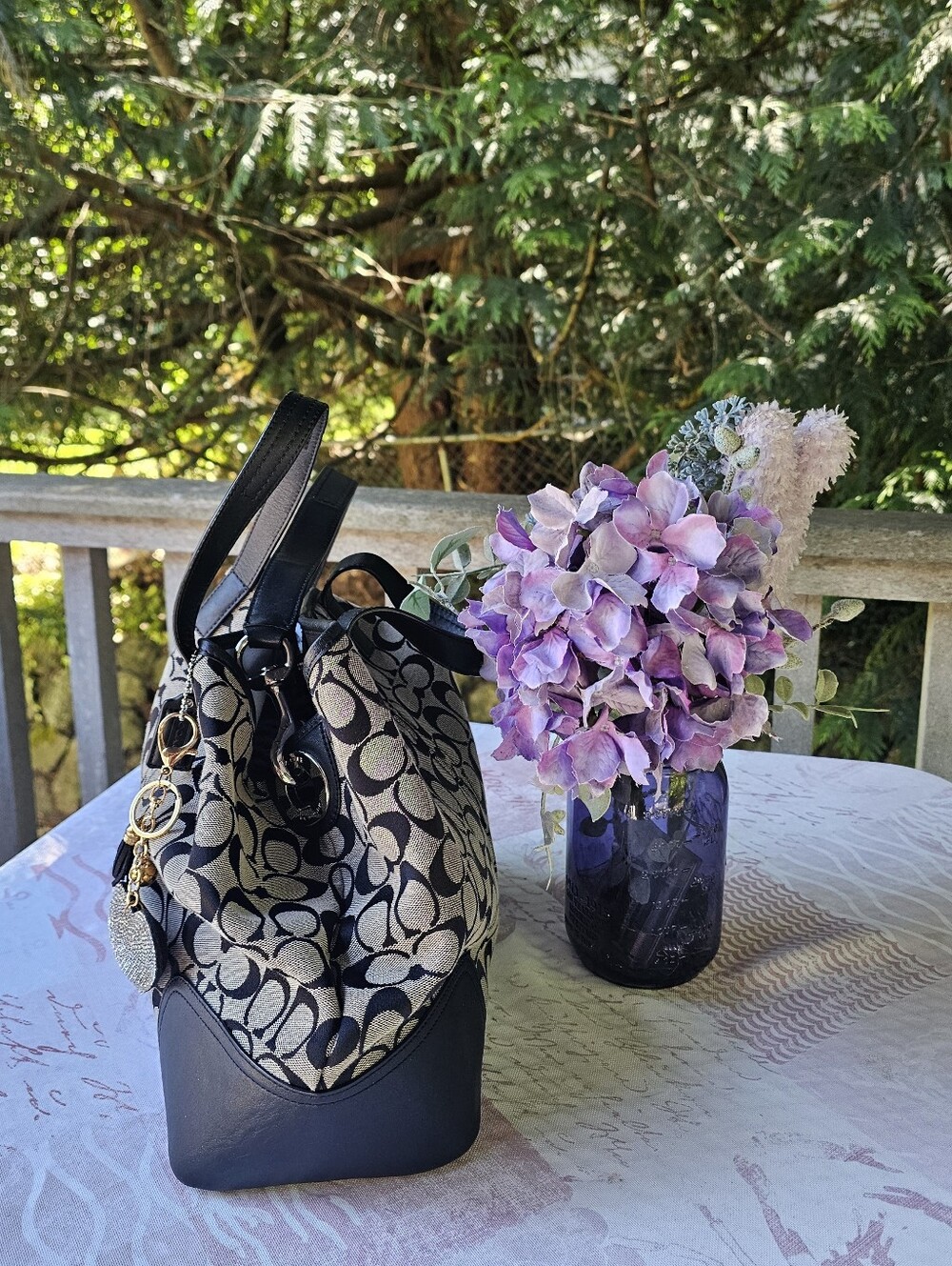 Authentic Coach Hadley Limited Signature Bag Black & Grey - Picture 12 of 12